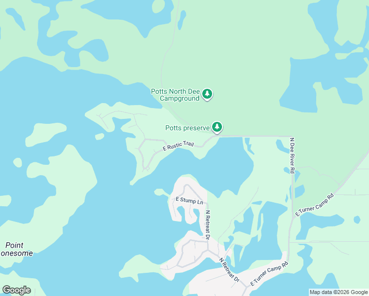 map of restaurants, bars, coffee shops, grocery stores, and more near 7875 East Rustic Trail in Inverness