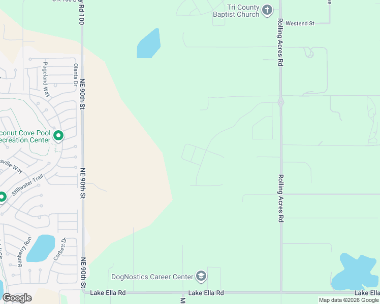 map of restaurants, bars, coffee shops, grocery stores, and more near 500 Sunshower Lane in Lady Lake