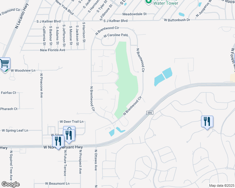 map of restaurants, bars, coffee shops, grocery stores, and more near 1790 West Nicole Drive in Lecanto
