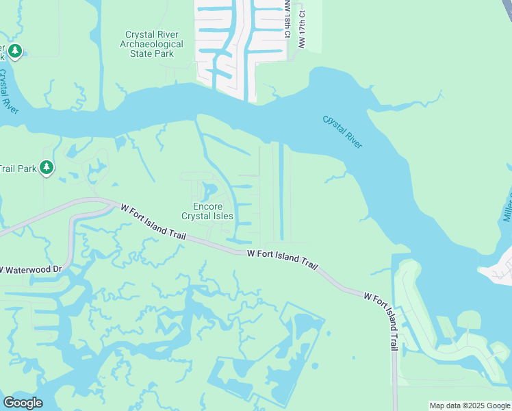 map of restaurants, bars, coffee shops, grocery stores, and more near 2700 North Regatta Point in Crystal River