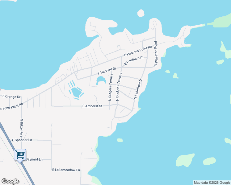 map of restaurants, bars, coffee shops, grocery stores, and more near 2600 North Bucknell Terrace in Hernando