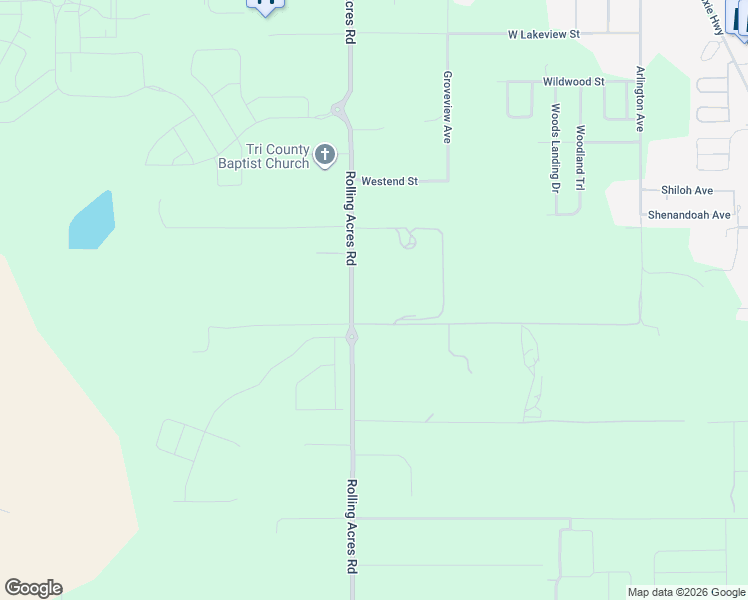 map of restaurants, bars, coffee shops, grocery stores, and more near Sunshower Lane in Lady Lake