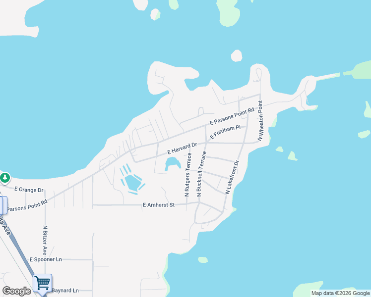map of restaurants, bars, coffee shops, grocery stores, and more near 4595 East Harvard Drive in Hernando