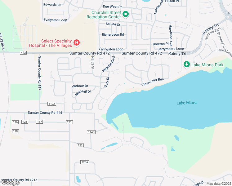 map of restaurants, bars, coffee shops, grocery stores, and more near 10161 Lake Miona Way in Oxford