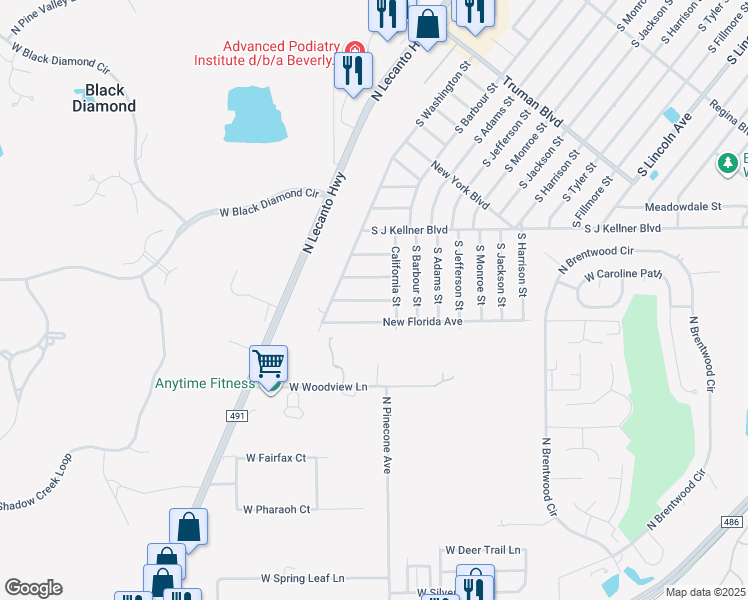 map of restaurants, bars, coffee shops, grocery stores, and more near 11 Pennsylvania Street in Beverly Hills