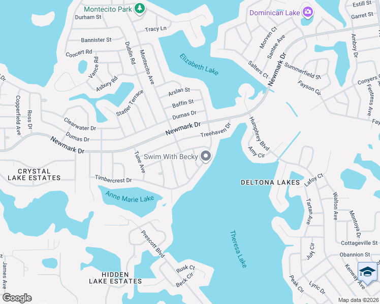 map of restaurants, bars, coffee shops, grocery stores, and more near 1480 Royal Terrace in Deltona