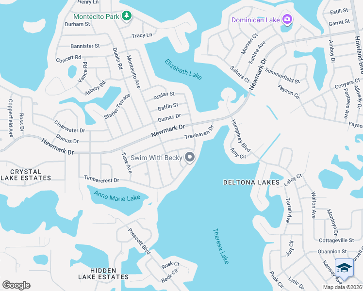 map of restaurants, bars, coffee shops, grocery stores, and more near 1480 Royal Terrace in Deltona