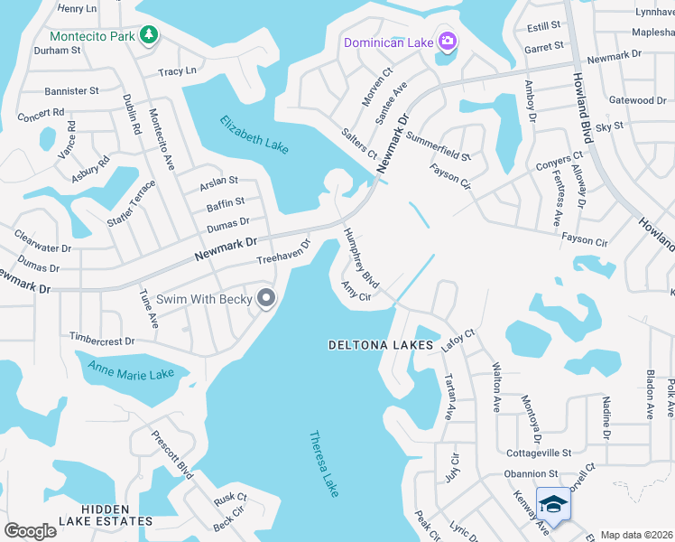 map of restaurants, bars, coffee shops, grocery stores, and more near 1562 Amy Circle in Deltona