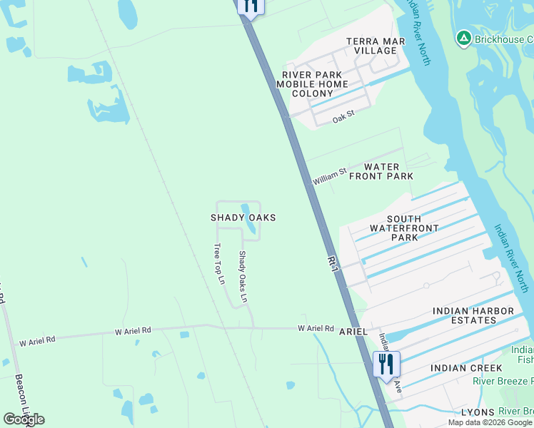 map of restaurants, bars, coffee shops, grocery stores, and more near 4593 Lake James Circle in Edgewater