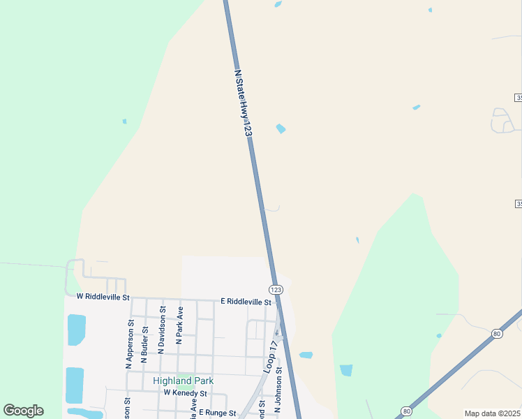 map of restaurants, bars, coffee shops, grocery stores, and more near 1862 Texas 123 in Karnes City
