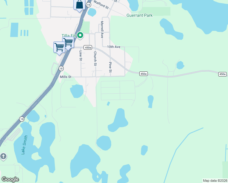 map of restaurants, bars, coffee shops, grocery stores, and more near 38320 Church Street in Umatilla