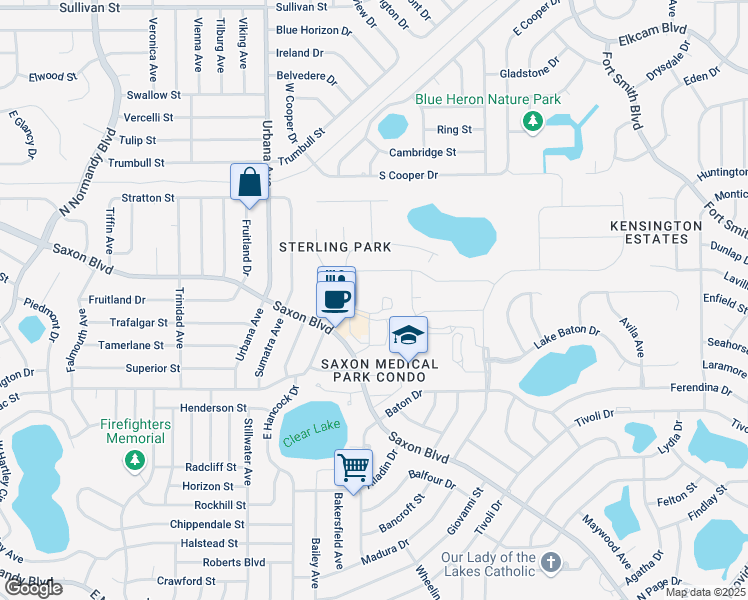 map of restaurants, bars, coffee shops, grocery stores, and more near 1001 Alabaster Way in Deltona