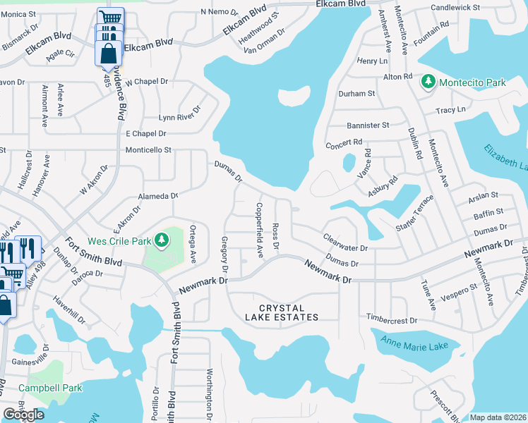 map of restaurants, bars, coffee shops, grocery stores, and more near 1634 Copperfield Avenue in Deltona