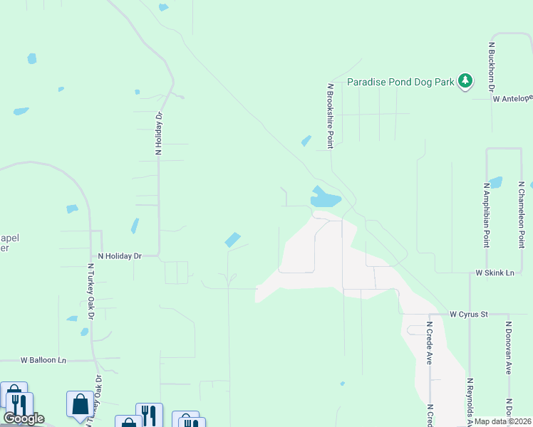 map of restaurants, bars, coffee shops, grocery stores, and more near 7494 West Nadel Drive in Crystal River