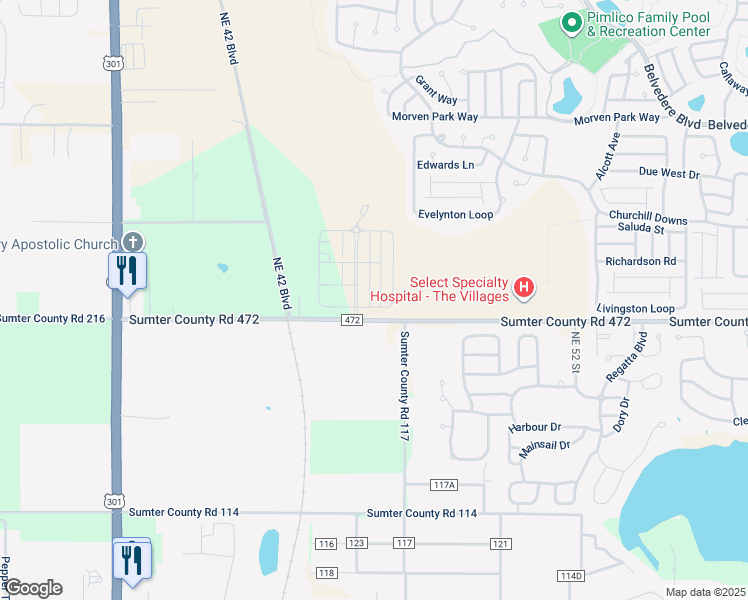 map of restaurants, bars, coffee shops, grocery stores, and more near 10552 Myrtle Oak Way in Oxford