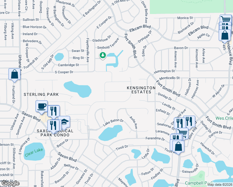 map of restaurants, bars, coffee shops, grocery stores, and more near 1437 Avila Avenue in Deltona