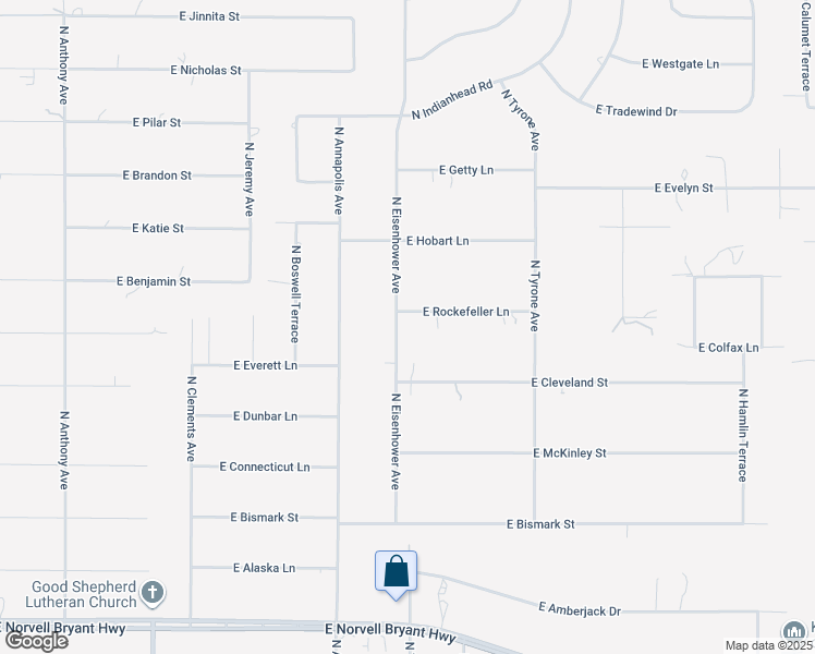 map of restaurants, bars, coffee shops, grocery stores, and more near 1025 East Rockefeller Lane in Hernando