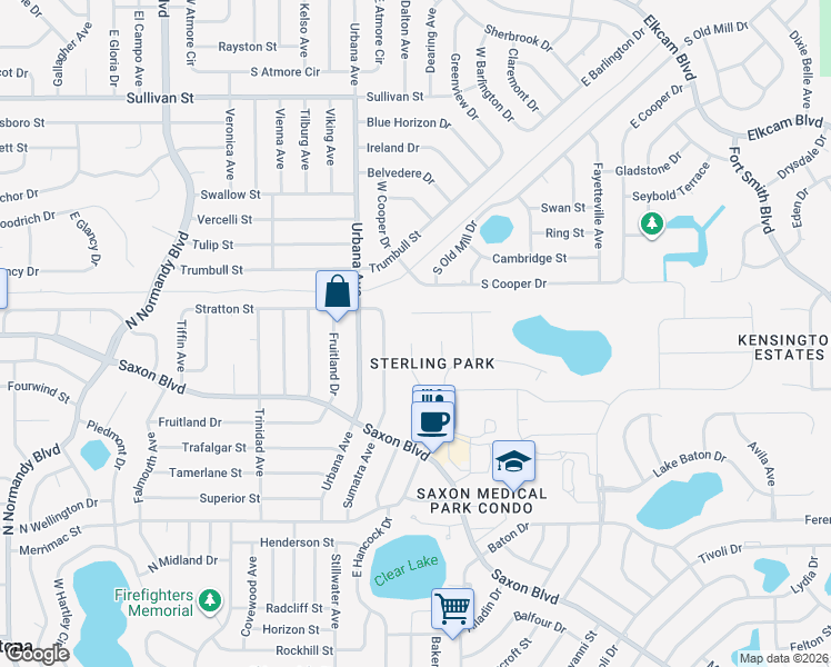 map of restaurants, bars, coffee shops, grocery stores, and more near 1016 Pearl Tree Road in Deltona