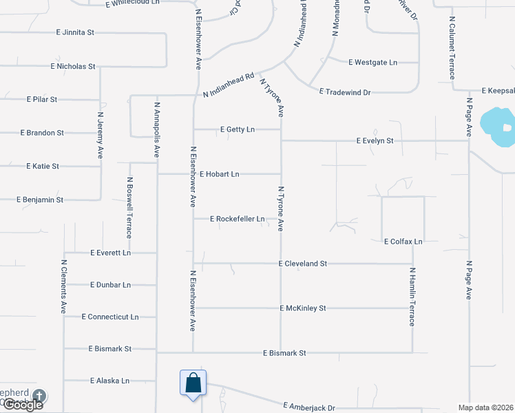 map of restaurants, bars, coffee shops, grocery stores, and more near 1283 East Rockefeller Lane in Hernando