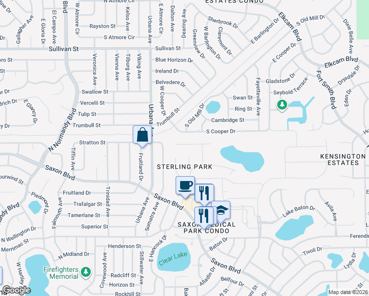 map of restaurants, bars, coffee shops, grocery stores, and more near 1016 Pearl Tree Road in Deltona