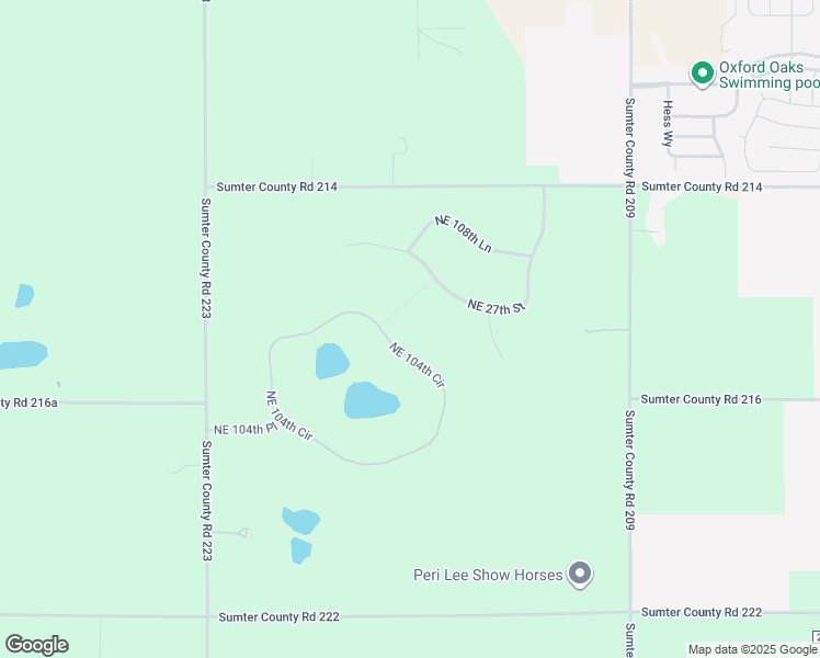 map of restaurants, bars, coffee shops, grocery stores, and more near 10615 Northeast 104th Circle in Oxford