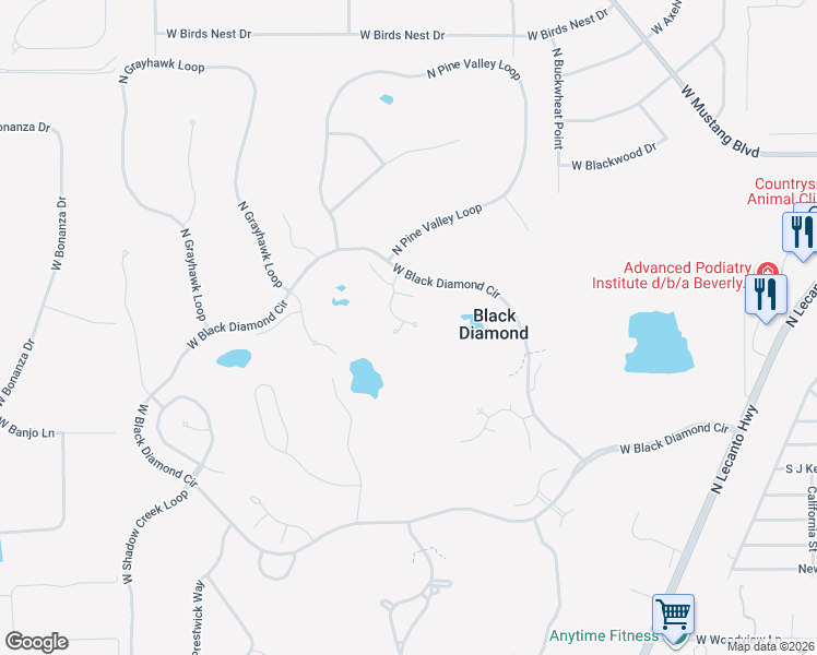 map of restaurants, bars, coffee shops, grocery stores, and more near 3365 North Hidden Valley Point in Lecanto