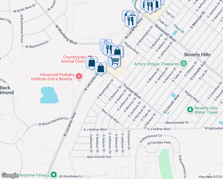 map of restaurants, bars, coffee shops, grocery stores, and more near 6 Idaho Street in Beverly Hills