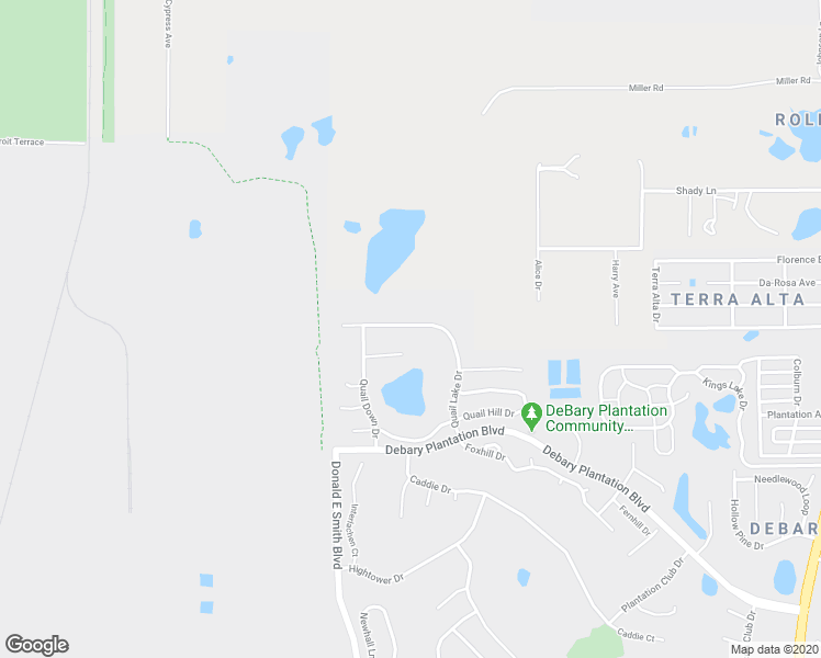 map of restaurants, bars, coffee shops, grocery stores, and more near 586 Quail Lake Dr in De Bary