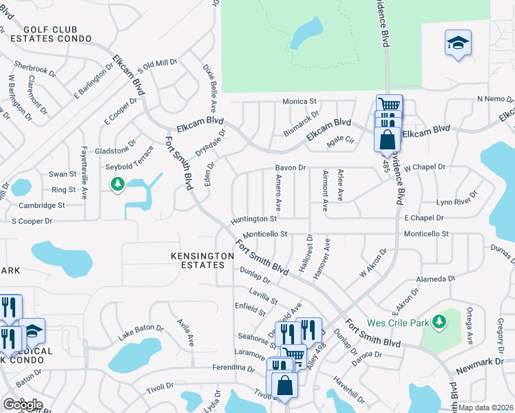 map of restaurants, bars, coffee shops, grocery stores, and more near 1801 Belspring Avenue in Deltona