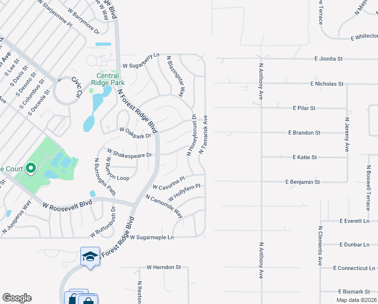 map of restaurants, bars, coffee shops, grocery stores, and more near 3454 North Honeylocust Drive in Beverly Hills