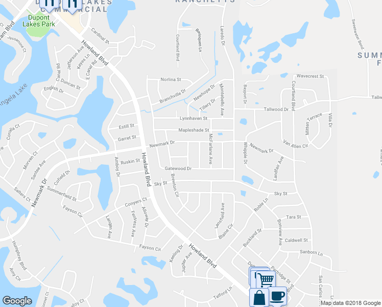 map of restaurants, bars, coffee shops, grocery stores, and more near 1762 Hillandale Avenue in Deltona