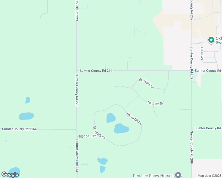 map of restaurants, bars, coffee shops, grocery stores, and more near 10517 Northeast 27th Street in Sumter County