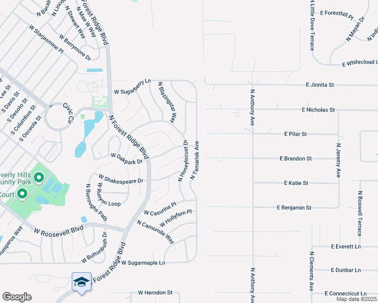 map of restaurants, bars, coffee shops, grocery stores, and more near 3564 North Tamarisk Avenue in Beverly Hills