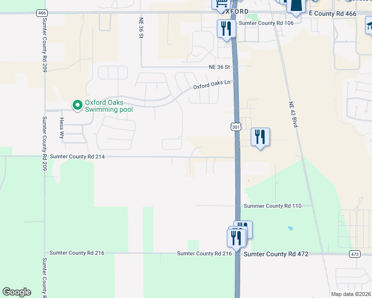 map of restaurants, bars, coffee shops, grocery stores, and more near 11207 Roz Way in Oxford