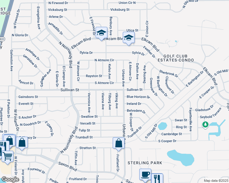 map of restaurants, bars, coffee shops, grocery stores, and more near 1992 Viking Avenue in Deltona