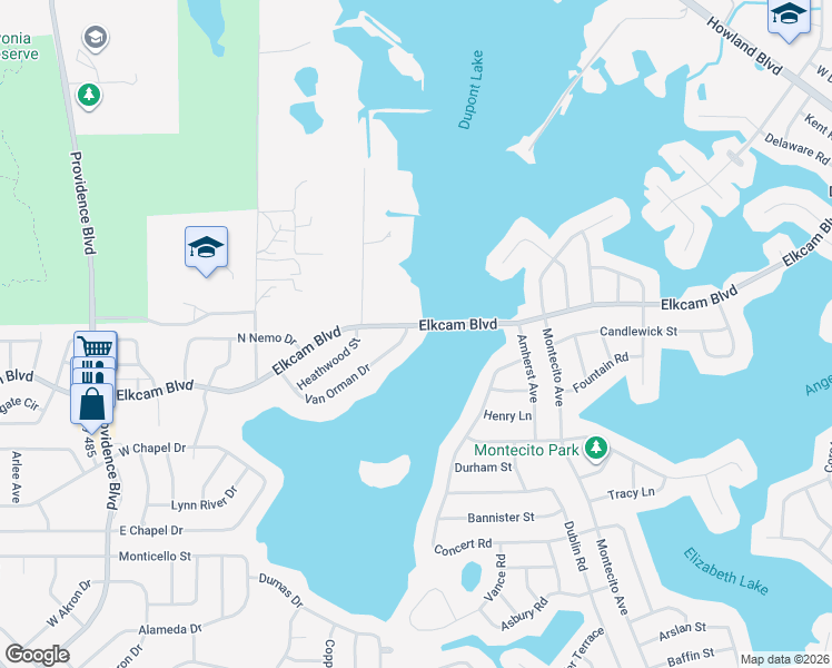 map of restaurants, bars, coffee shops, grocery stores, and more near 2162 Van Orman Drive in Deltona