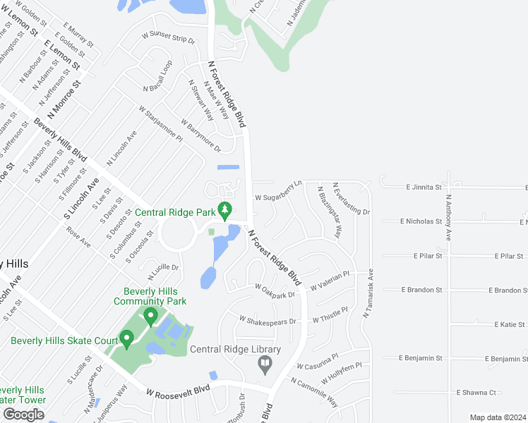 map of restaurants, bars, coffee shops, grocery stores, and more near 452 West Bonset Court in Beverly Hills