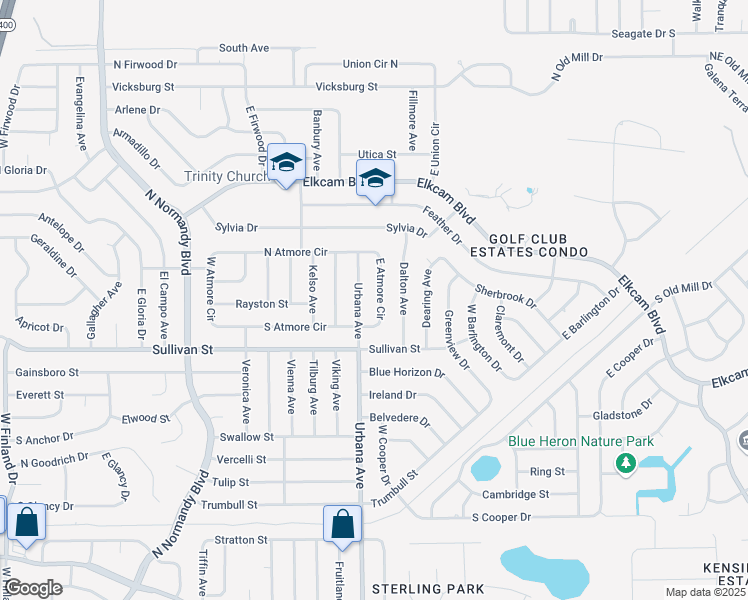 map of restaurants, bars, coffee shops, grocery stores, and more near 2056 East Atmore Circle in Deltona