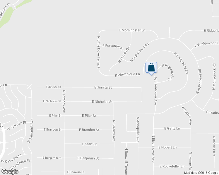 map of restaurants, bars, coffee shops, grocery stores, and more near 698 East Jinnita Street in Hernando