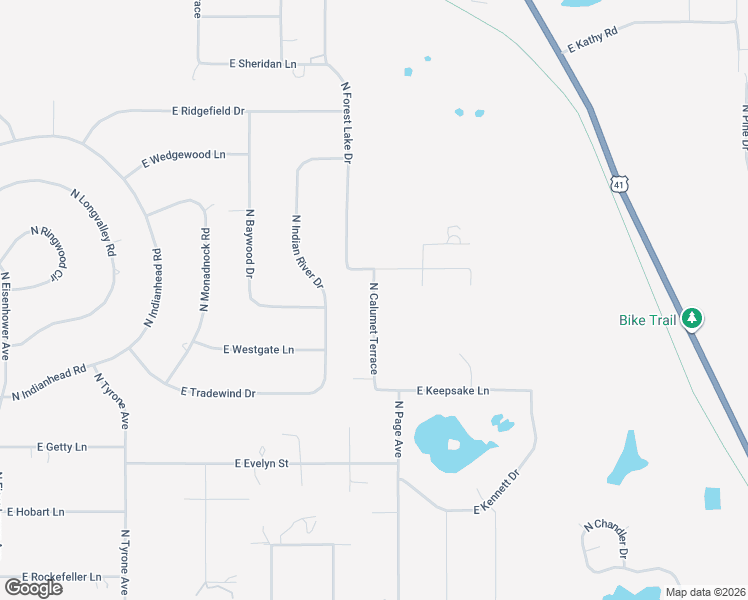 map of restaurants, bars, coffee shops, grocery stores, and more near 3950 North Calumet Terrace in Hernando