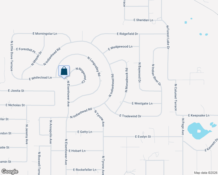 map of restaurants, bars, coffee shops, grocery stores, and more near 3968 North Indianhead Road in Hernando