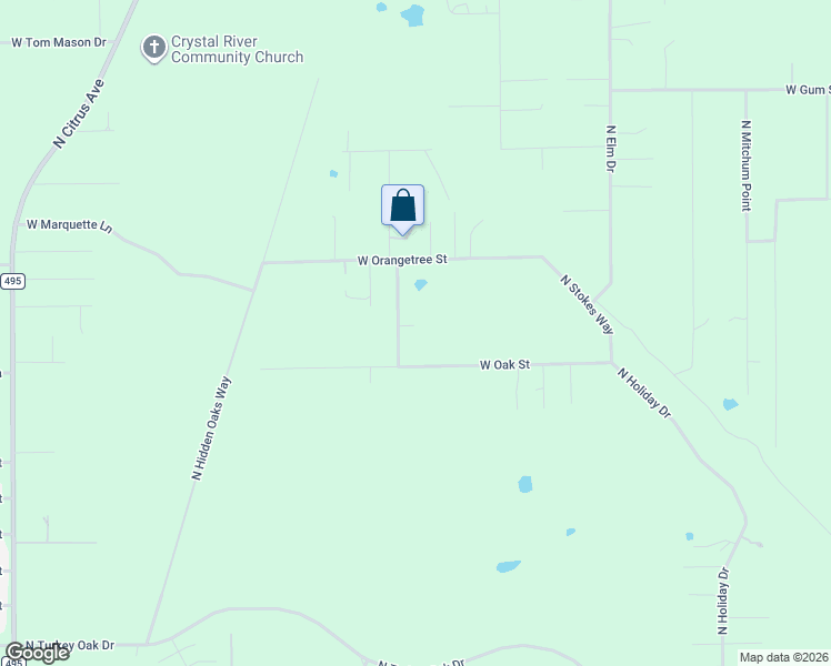 map of restaurants, bars, coffee shops, grocery stores, and more near 4215 North Ashton Terrace in Crystal River