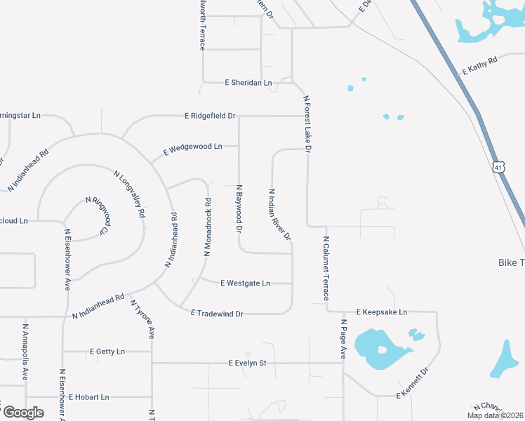 map of restaurants, bars, coffee shops, grocery stores, and more near 4156 North Indianriver Drive in Hernando