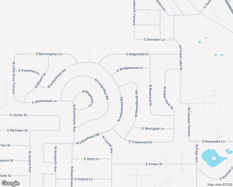 map of restaurants, bars, coffee shops, grocery stores, and more near 4100 North Indianhead Road in Hernando