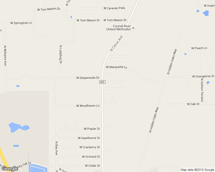 map of restaurants, bars, coffee shops, grocery stores, and more near 9469 West Wisconsin Court in Crystal River