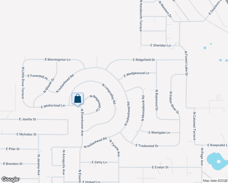 map of restaurants, bars, coffee shops, grocery stores, and more near 4161 North Longvalley Road in Hernando