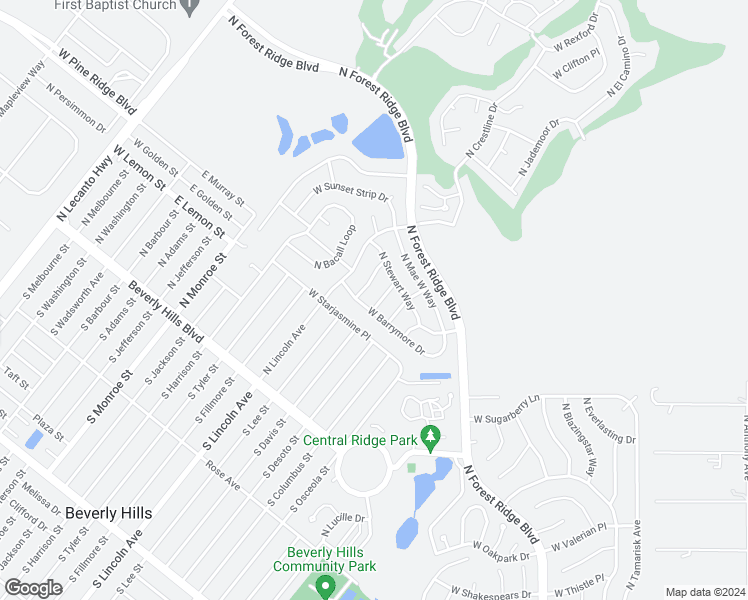 map of restaurants, bars, coffee shops, grocery stores, and more near 4208 North Stanwyck Terrace in Beverly Hills