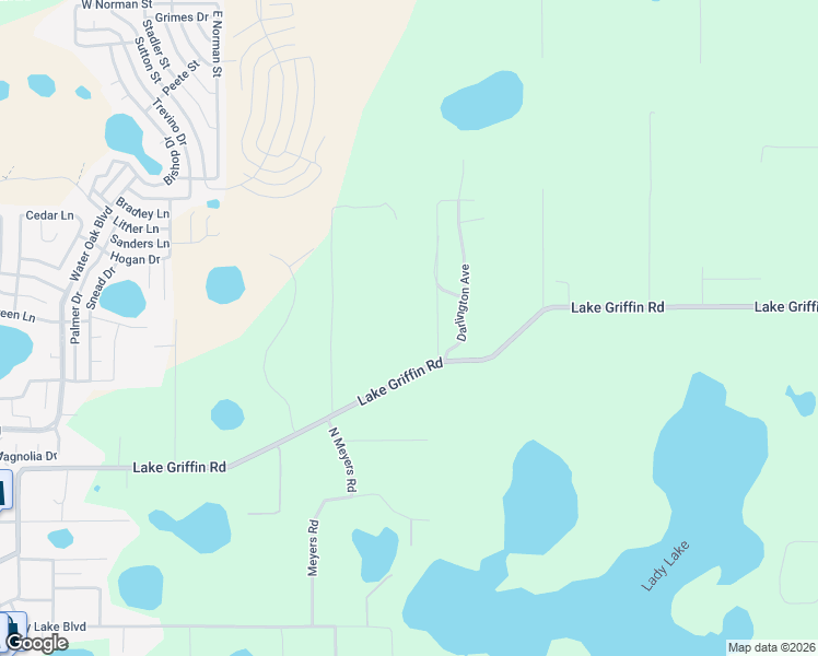 map of restaurants, bars, coffee shops, grocery stores, and more near 2935 Lake Griffin Road in Lady Lake