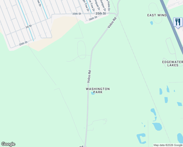 map of restaurants, bars, coffee shops, grocery stores, and more near 715 Volco Road in Edgewater