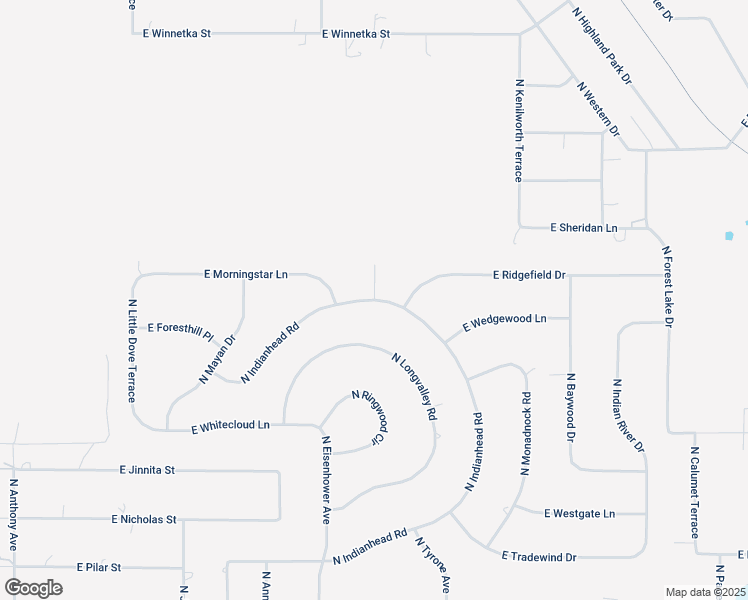 map of restaurants, bars, coffee shops, grocery stores, and more near 4327 North Indianhead Road in Hernando